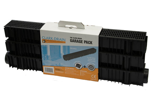 Domestic Polyproylene Linear Drainage Channel, Garage Pack 3Mtr.-Eclipse Fencing