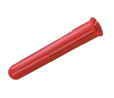 Plastic Wall Fixing Plugs Red x 100 Units-Eclipse Fencing