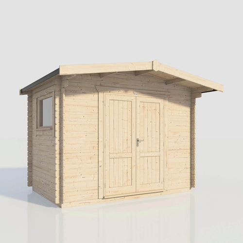 Chalet Workshop Log Cabin - 28mm-Eclipse Fencing