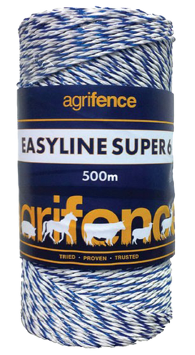 Easyline SUPER 6 Polywire ** 250m **-Eclipse Fencing