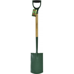 Natural Ash Handle Carbon Steel Digging Spade-Eclipse Fencing