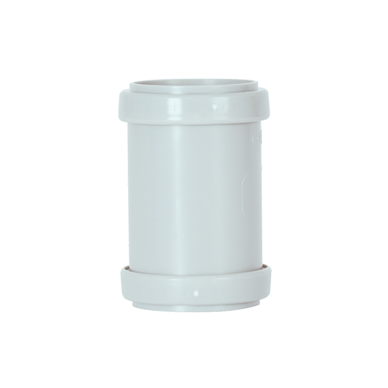 Push Fit Straight Coupling White-Eclipse Fencing