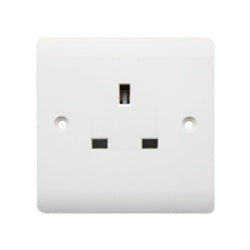 Securlec 1 Gang Unswitched Socket 13 Amp-Eclipse Fencing