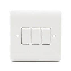 Securlec 3 Gang 2 Way Light Switch-Eclipse Fencing