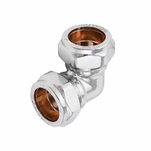 Securplumb Comp Chrome Elbow 15mm-Eclipse Fencing