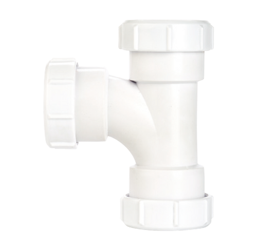 Securplumb Compression Swept Tee 40mm-Eclipse Fencing