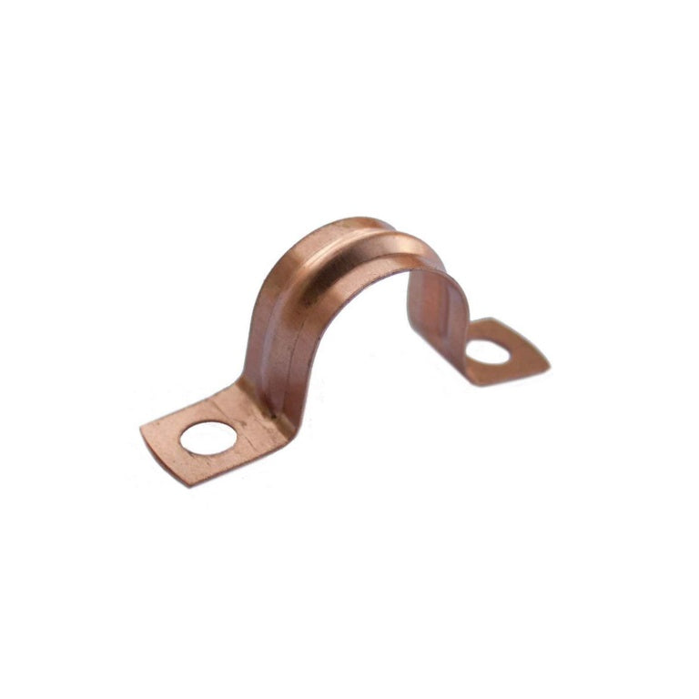 Securplumb Copper Saddle Pipe Clips 15mm Pack 8-Eclipse Fencing