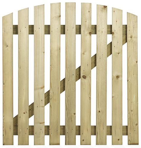Slatted Garden Gate Pressure Treated 0.9m x 900mm-Eclipse Fencing