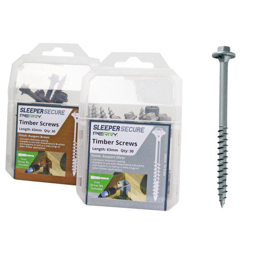 SleeperSecure Sleeper Screws - Hex Head - PREPACKED-Eclipse Fencing