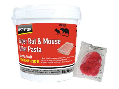 Super Rat & Mouse Killer Pasta Bait 15 x 10g Sachets-Eclipse Fencing