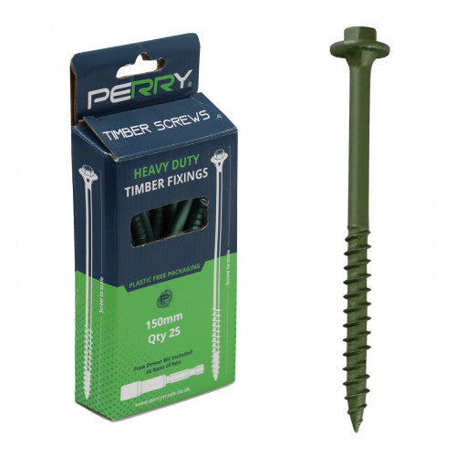 Timber Screws - Hex Head inc Driver Bit-Eclipse Fencing