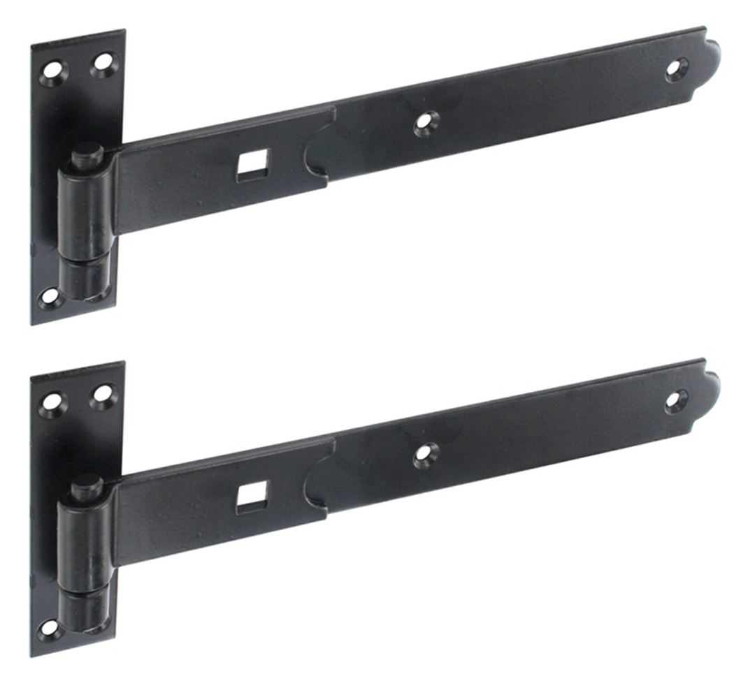 Band & Hook Hinges Straight 450mm Includes Fixings-Eclipse Fencing