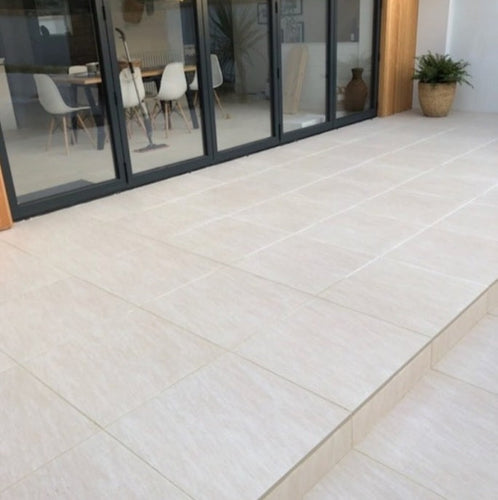 Bianco Cream Porcelain 600mm x 600mm x 20mm-Eclipse Fencing
