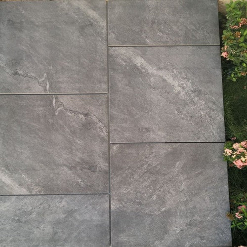 Graphite Grey Porcelain 600mm x 600mm x 20mm-Eclipse Fencing