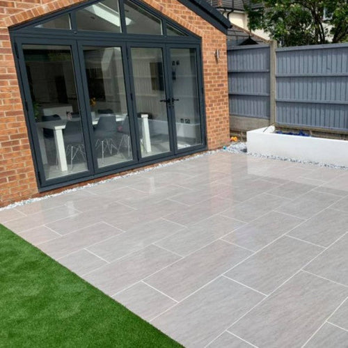 Grigio Grey Porcelain 900mm x 450mm x 20mm-Eclipse Fencing