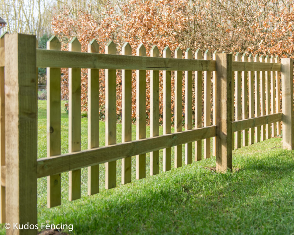 Picket Panel Smooth Tanalised Timber Pointed Top-Eclipse Fencing