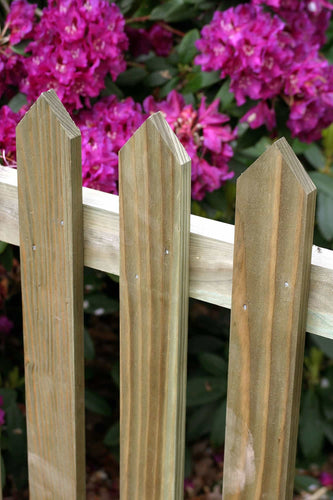 Picket Panel Smooth Tanalised Timber Pointed Top-Eclipse Fencing