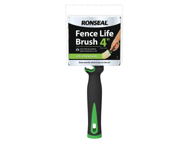 Ronseal Soft Grip Fence Brush 100mm x 40mm-Eclipse Fencing