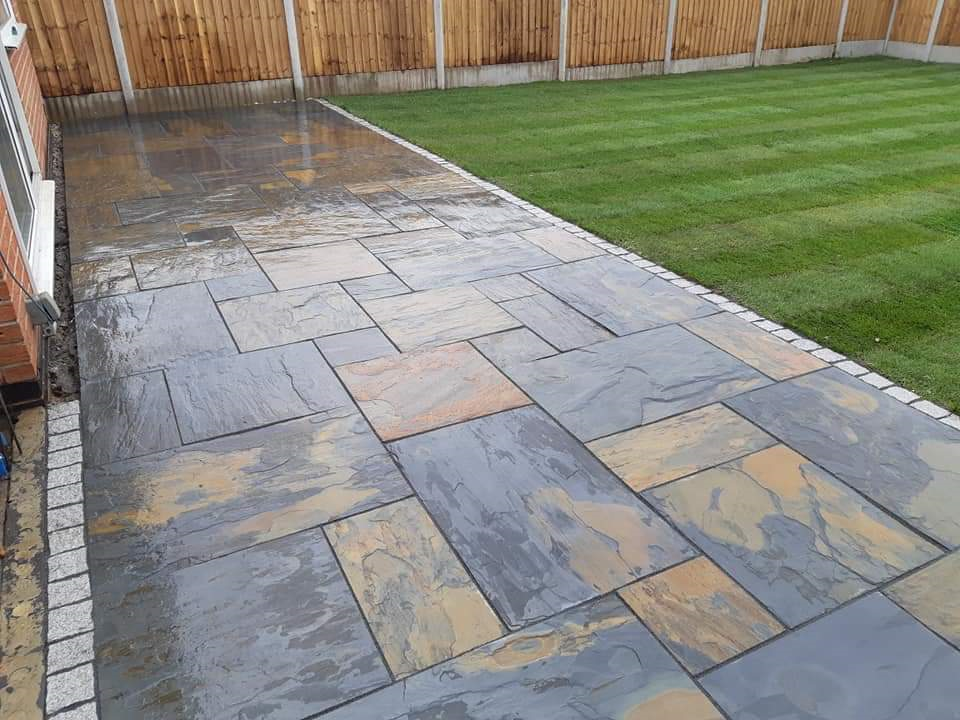 Rustic Slate Patio Pack Calibrated 22mm-Eclipse Fencing