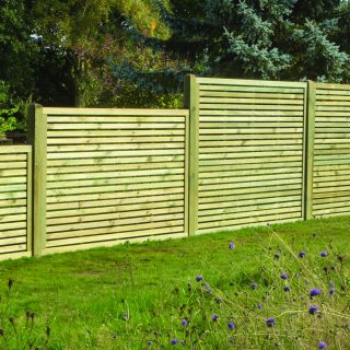 Slatted Panel * Pressure Treated *-Eclipse Fencing